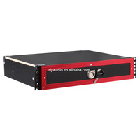 XINMING 2U/3U Flight case professionnel simple à tiroirs pour microphone