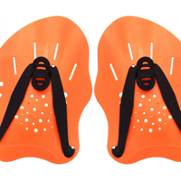 Palas de Natación Ajustables con Correa de Silicona y Cuerpo de PP para Jóvenes y Adultos - Equipo de Entrenamiento de Fuerza y Buceo