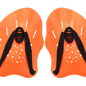 Palmes de natation avec sangle en silicone et corps en PP pour l'entraînement de force des mains, pour juniors et adultes - Product Image 1