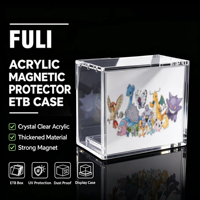 Boîte de protection en acrylique transparente de haute qualité pour Elite Trainer Box, avec couvercle magnétique, résistante aux UV, pour jeux de cartes à collectionner