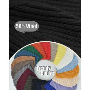 Bonnet en Laine Personnalisé Unisexe pour Adulte, Bonnet de Ski Tricoté Sans Couture, Chaud pour l'Hiver, 100% Laine, Garde au Chaud - Product Image 3