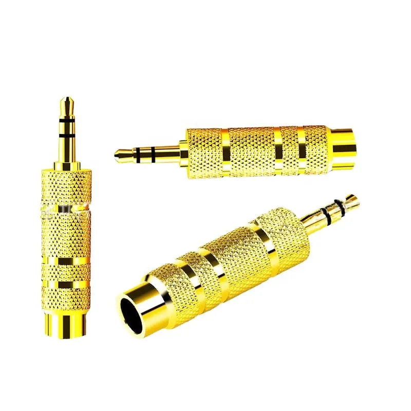 Gold Plated Audio Connector Straight 4mm Male Female Lantern Banana Plug Microphone Speaker Audio Adapter Audio Connector