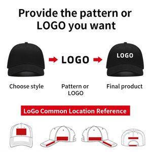 Wholesale Factory Custom Logo Adults Children Size 6 Panel Cheap Plain Blank Baseball Caps Custom Logo - Product Image 4