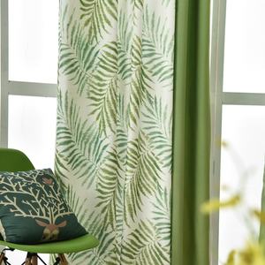 Rideaux Occultants en Polyester <span class=keywords><strong>de</strong></span> Haute Qualité à Grand Motif <span class=keywords><strong>de</strong></span> Feuilles Imprimé, Style Moderne, pour Salon - Product Image 5