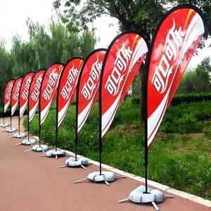 Factory Wholesale High Quality Teardrop <b>Flags</b> Digital Printed Single or Double Sided for Advertising - Product Image 4