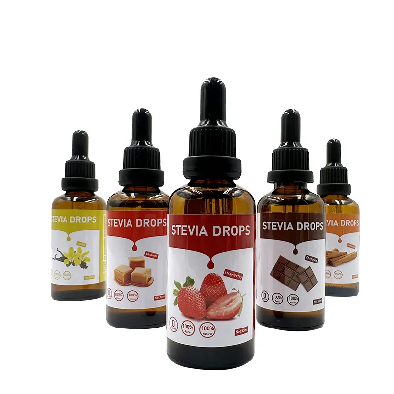 Chất Lượng Cao Stevia Đường Miễn Phí Giọt 50Ml Stevia Chất Lỏng Giọt 0 Calorie Stevia Chất Lỏng Giọt