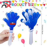 Clapette en plastique personnalisée avec logo, prix abordable, pour fans de football, drapeau haïtien, pour promotion et événements