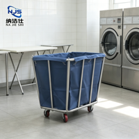 Chariot à linge Chariot à linge de chambre d'hôtel en acier inoxydable pour hôtels hôpitaux pour blanchisserie salon Restaurant