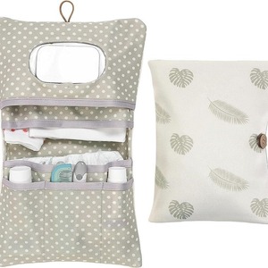 Sac de rangement pour bébé, grand format, en tissu non tissé, pour 0-12 mois, articles de puériculture quotidiens - Product Image 1