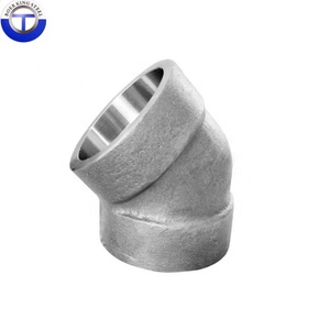 Douille forgée en acier inoxydable 3000 LB SUS304 A105 SW, connecteur à 45 degrés, soudage et filetage - Product Image 4