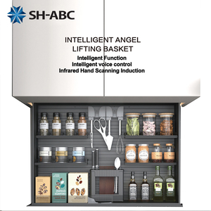 Sistema de Mecanismo de Elevación para Gabinetes de Cocina Modulares SH-<span class=keywords><strong>ABC</strong></span>, Organizador de Almacenamiento, Elevador Vertical Inteligente para Gabinetes - Product Image 2