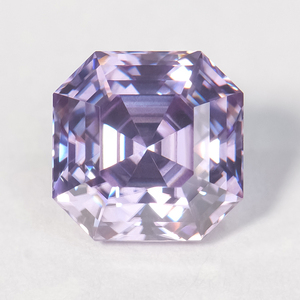 Moissanite Sintetica di Alta Qualità, Taglio Asscher, Colore Lavanda, 4.5mm-11mm, VVS1, Prezzo all'Ingrosso per Carato - Product Image 1