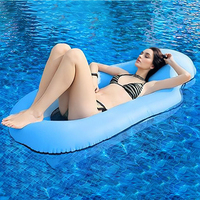 Lit de plage gonflable pliable portable personnalisé, lit flottant sur l'eau