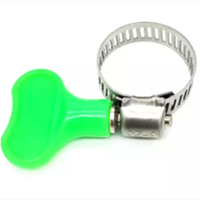 Collier de serrage américain en acier inoxydable avec poignée papillon en plastique Traitement de surface poli Fabrication exportée