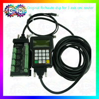 Controlador CNC JLE TECH Richauto DSP A11E de 3 Ejes, Sistema de Control Remoto USB, Código G, Pantalla LCD, 512 MB, Inglés, Máquina Router CNC