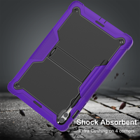 Étui de tablette robuste en silicone de qualité supérieure pour les professionnels du terrain avec support pour Samsung Galaxy Tab S9 Plus/S10 Plus