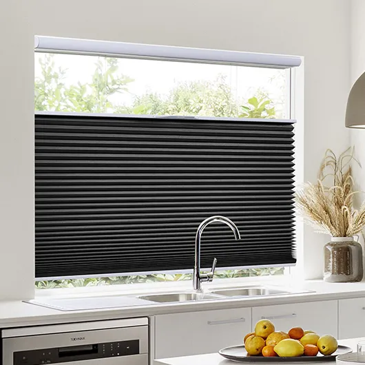 Durable Honeycomb Blinds For Windows Cordless Blackout Black Top Down Bottom Up Cellular Shades