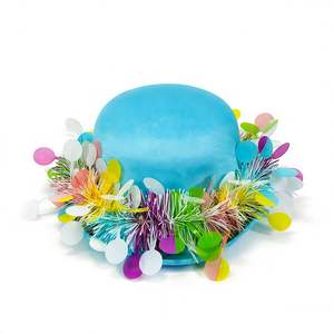Sombreros de Fiesta de Pascua Personalizados para Niños, Blancos, Cortos, Redondos, para Celebraciones de Primavera, Impresos en Serigrafía de Poliéster - Product Image 4