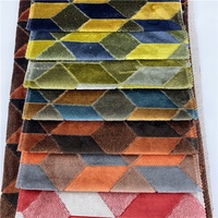 Tissu en velours jacquard, coussin tricoté jacquard, pour hometextile, 2 pièces