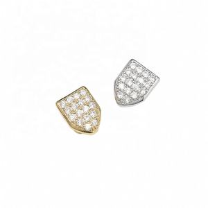 Hip Hop Single Tooth <span class=keywords><strong>Grillz</strong></span> Iced Out CZ Dents <span class=keywords><strong>Grillz</strong></span> Or Halloween Cosplay Diamant <span class=keywords><strong>Grillz</strong></span> Pour Femmes Hommes Bijoux - Product Image 5