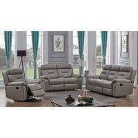 Meilleur prix pour un ensemble de canapé inclinable moderne de luxe, canapé deux places inclinable électrique en cuir avec un design élégant