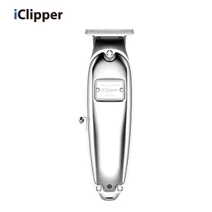 IClipper-I3 USB rechargeable T blade engraving 0 cut Cordless Hair Trimmer for man