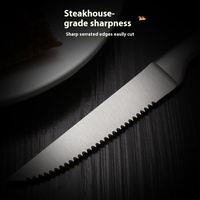 Ensemble de couverts occidentaux allemands en acier inoxydable 304-Couteau à steak dentelé sable fourchette cuillère pour hôtels restaurants et fêtes