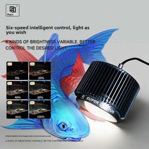 Mayin Jiro Lampe <span class=keywords><strong>LED</strong></span> pour <span class=keywords><strong>aquarium</strong></span>, spectre complet, rehausseur de couleurs, <span class=keywords><strong>éclairage</strong></span> intense pour <span class=keywords><strong>algues</strong></span>, downlight super-couleur pour poissons - Product Image 2