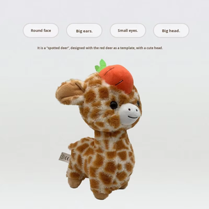 Peluche de Jirafa con Corona de Frutas - Adorable Peluche de Fresa para Regalo - Product Image 5