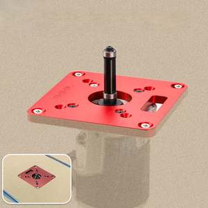 TEBAK طاولة توجيه الألومنيوم لوحة إدراج الخشب الكهربائية دليل الجدول تشذيب لوحة الوجه - Product Image 5