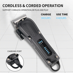 कम शोर रिचार्जेबल कुत्ते बाल क्लिपर ग्रोमिंग किट कॉर्लेस पालतू जानवरों के बाल त्रिमर इलेक्ट्रिक usb अनुकूलित लोगो 3 घंटे - Product Image 4