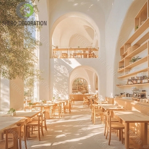 Estante de exhibición de decoración de café con marco dorado para juego de mesa de café inteligente - Product Image 1