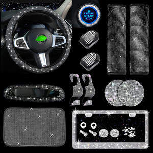 13 pezzi Gauge con grande gancio specchietto retrovisore per auto con cintura di sicurezza copri volante transfrontaliero - Product Image 1