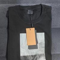 Camiseta de Marca al por Mayor 2026, Camiseta de Hombre con Pedrería, Camiseta de Algodón Bordada Personalizada, de Alta Calidad, Resistente al Agua