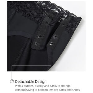 Ayrılabilir kadınlar tam koruma 4 kat dönem külot dantel adet yıkanabilir sızdırmaz dönem külot fonksiyonel iç çamaşırı - Product Image 6