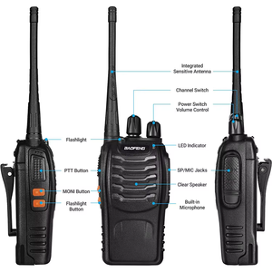 Walkie Talkie Original, Radio de dos vías, BaofenUHF, Baofeng 888S, Transceptor de Radio - Product Image 5