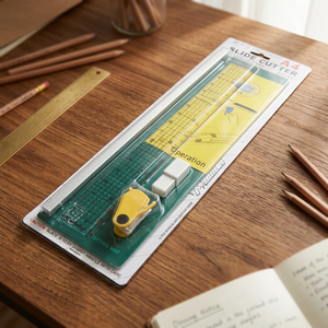 DK-382 Rotary Trimmer |A4 <b>Slide</b> Cutter With Cutting Mat Manual Paper Trimmer 0.1mm Accuracy <b>Plastic</b> Blade For Precision Crafting - Product Image 4