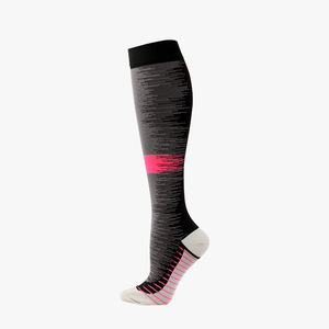 Chaussettes de compression unisexes en <span class=keywords><strong>nylon</strong></span> pour sports de plein air Chaussettes de football à hauteur du genou Chaussettes de cyclisme pour la course à pied - Product Image 3