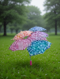 Ombrello per bambini in un unico tessuto per la protezione dalla pioggia per bambini, per uso esterno - Product Image 2