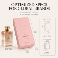 Boîte de bouteille vide de parfum de tiroir de luxe de haute qualité boîte d'emballage de parfum cosmétique de conception personnalisée