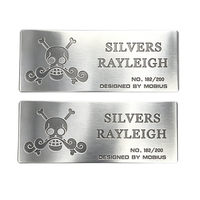 Gegraveerde gepersonaliseerde logo's op roestvrijstalen identificatieplaten, naamplaatjes, lasergegraveerde metalen labels voor uw merk