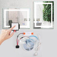 Interrupteur tactile SL 12V 3A 60W, variateur de lumière LED intelligent à trois couleurs, capteur capacitif intégré pour miroir de salle de bain