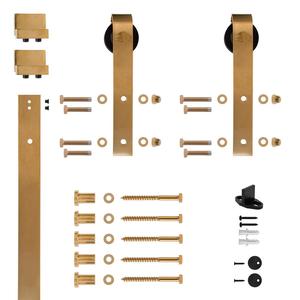 Or brossé quincaillerie de porte coulissante - Product Image 1