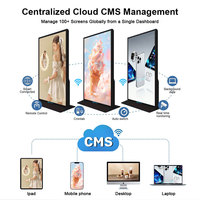 Pantalla Táctil Interactiva Inteligente con WiFi Android, Kiosco Digital de 75 Pulgadas con Resolución 4K y CMS Integrado para Publicidad en Comercios