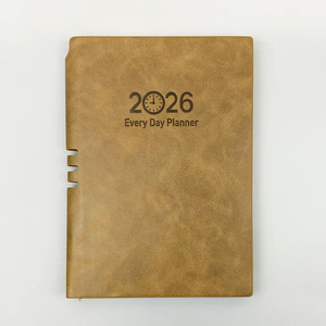Agenda de Tapa Dura de Cuero PU A5, Cuaderno Planificador con Encuadernación Cosida con Hilo, 100 Hojas, Logotipo Personalizado, Organizador Escolar y de Oficina - Product Image 1