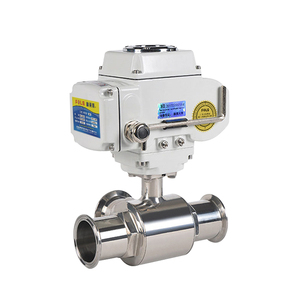 OEM Customizable 1 Year Warranty Stainless <b>Steel</b> Sanitary Three 3 Way Motorized <b>Ball</b> - Product Image 2