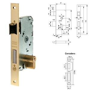 Serratura Tesa 2010-p-hl/60 - Product Image 2