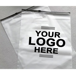 Biểu Tượng Tùy Chỉnh In Trong Suốt Rõ Ràng Frosted Tái Chế Màu Đen Nhựa Quần Áo Túi Với Tái Sử Dụng Dây Kéo Thiết Kế Thời Trang - Product Image 6