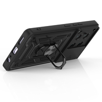 Nouvelle coque tendance pour Tecno Pova 8 Pro Spark Go 3 Pro 50 40C 7 Armor avec fenêtre coulissante, support anneau métallique et anneau magnétique pour voiture