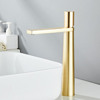 Robinet de lavabo monotrou en laiton moderne pour salle de bain